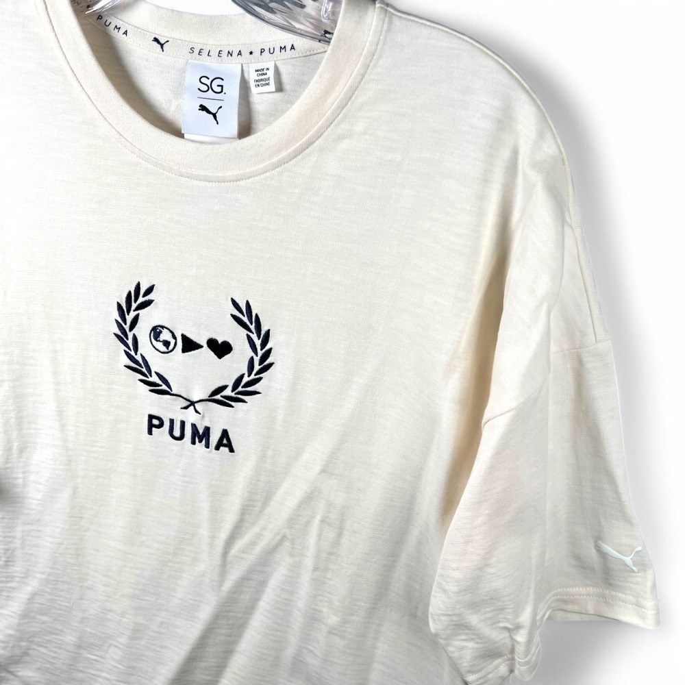Puma Selena Gomez SG Graphic T-Shirt Womens Sz S Athleisure‎ Collab Tee Top